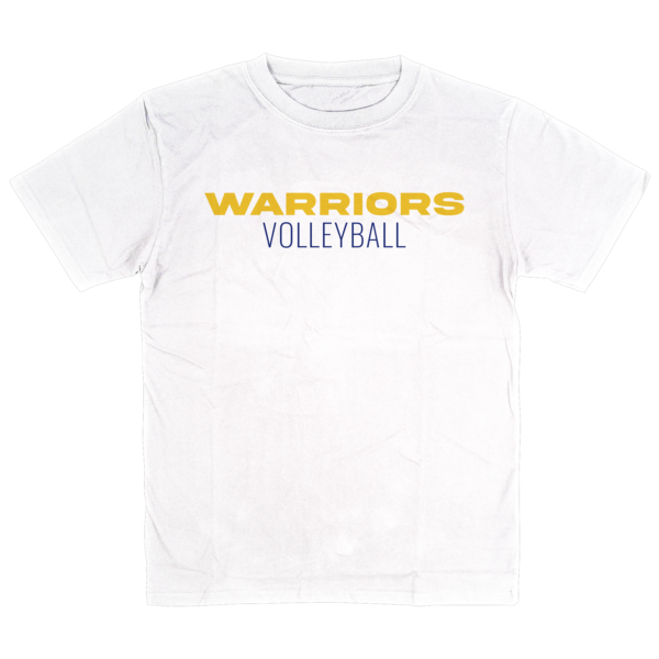 Warriors Volleyball T-Shirt – White – #NTProud Merch